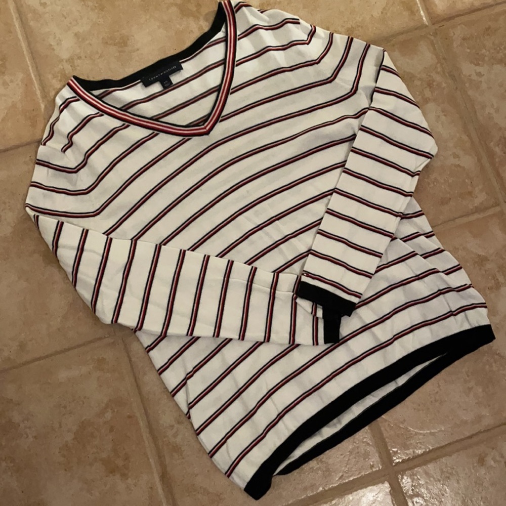 TOMMY HILFIGER BLOUSE; SIZE L
